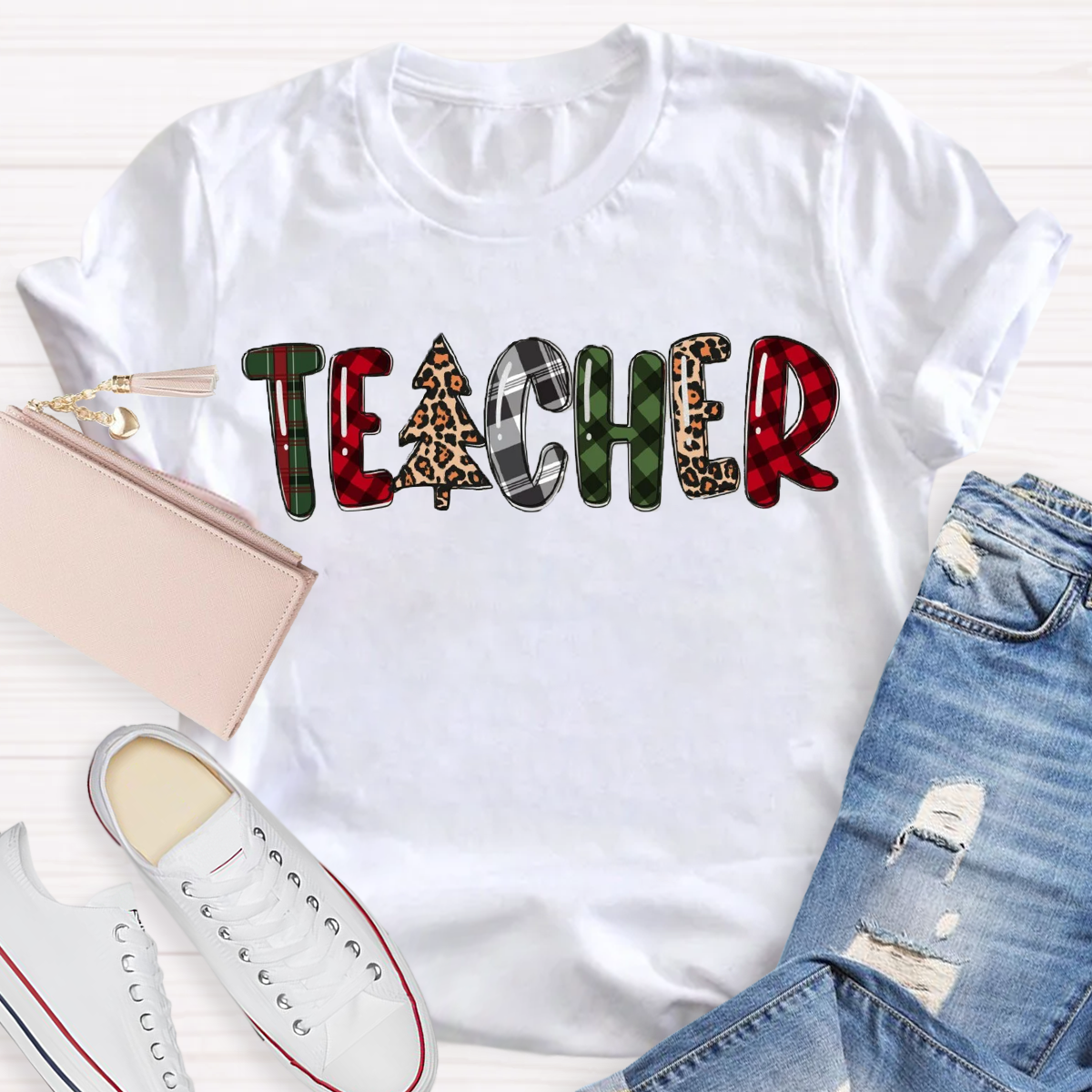 Christmas Tree Teacher T-Shirt