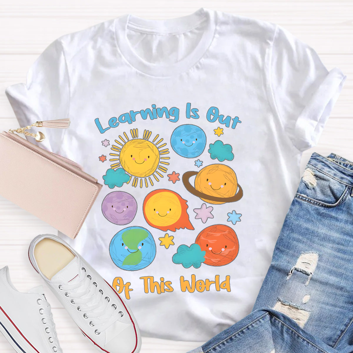 Learning Is Out Of This World Teacher T-Shirt