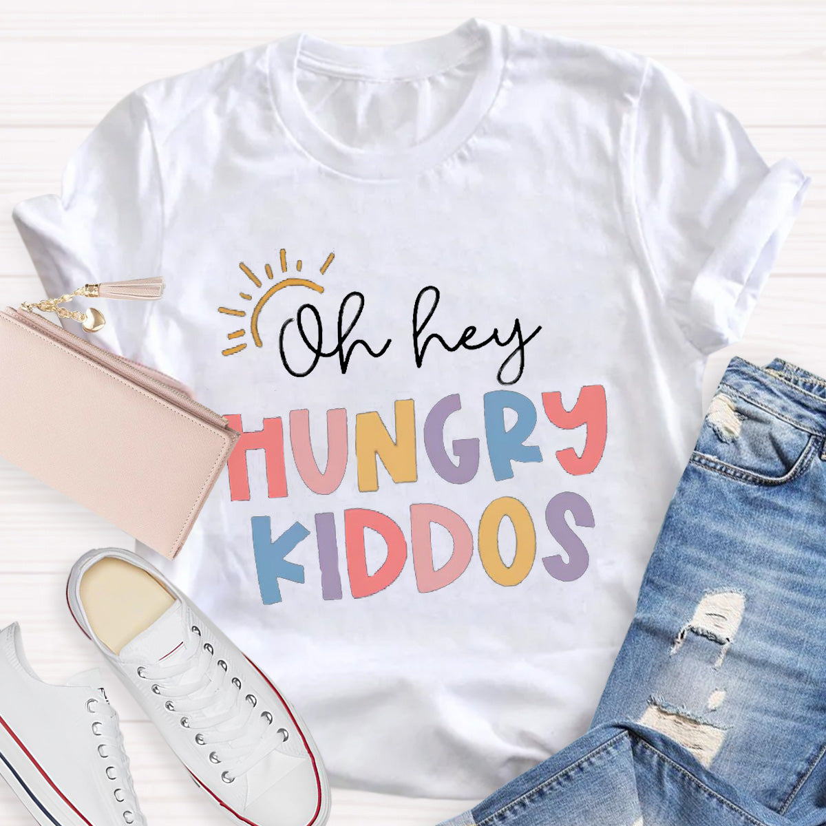 Oh Hey Hungry Kiddos Teacher T-Shirt