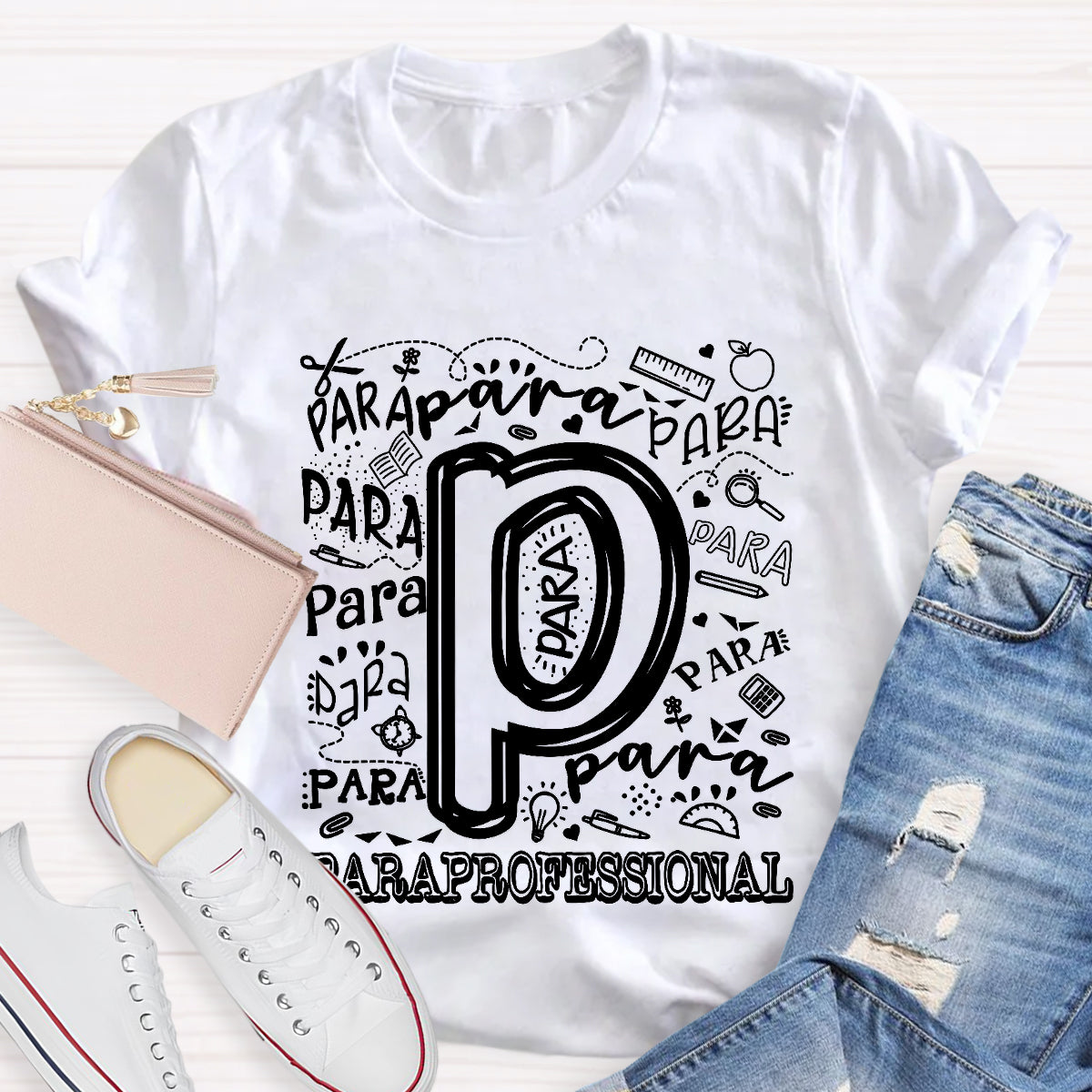 Para Professional Letter Pencil T-Shirt