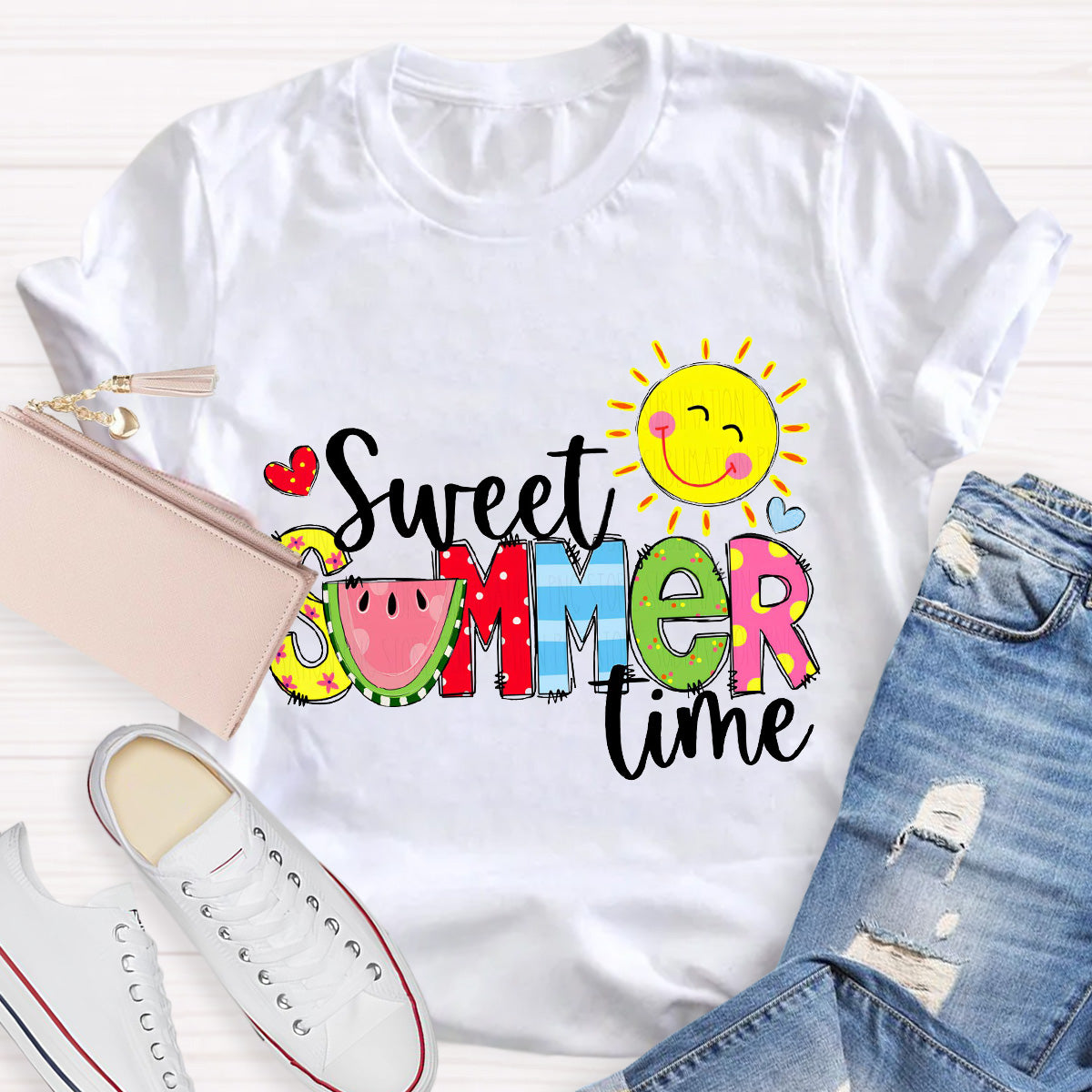 Sweet Summer Time Sunny Teacher T-Shirt