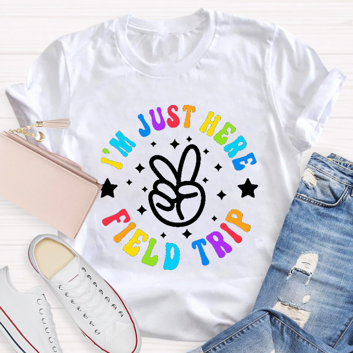 I'm  Just Here Field Trip Teacher T-Shirt