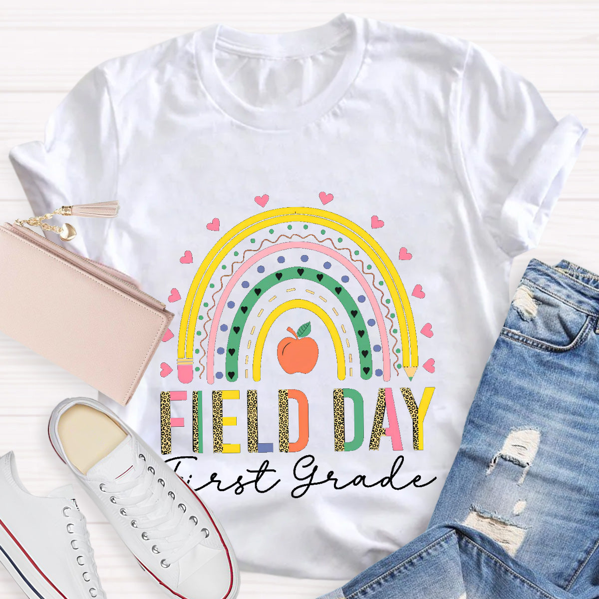 Personalize Grade Field Day Teacher T-Shirt
