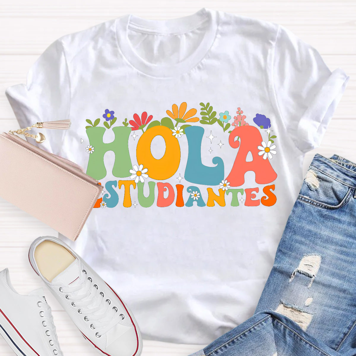 Hola Estudiantes Spanish Teacher T-Shirt