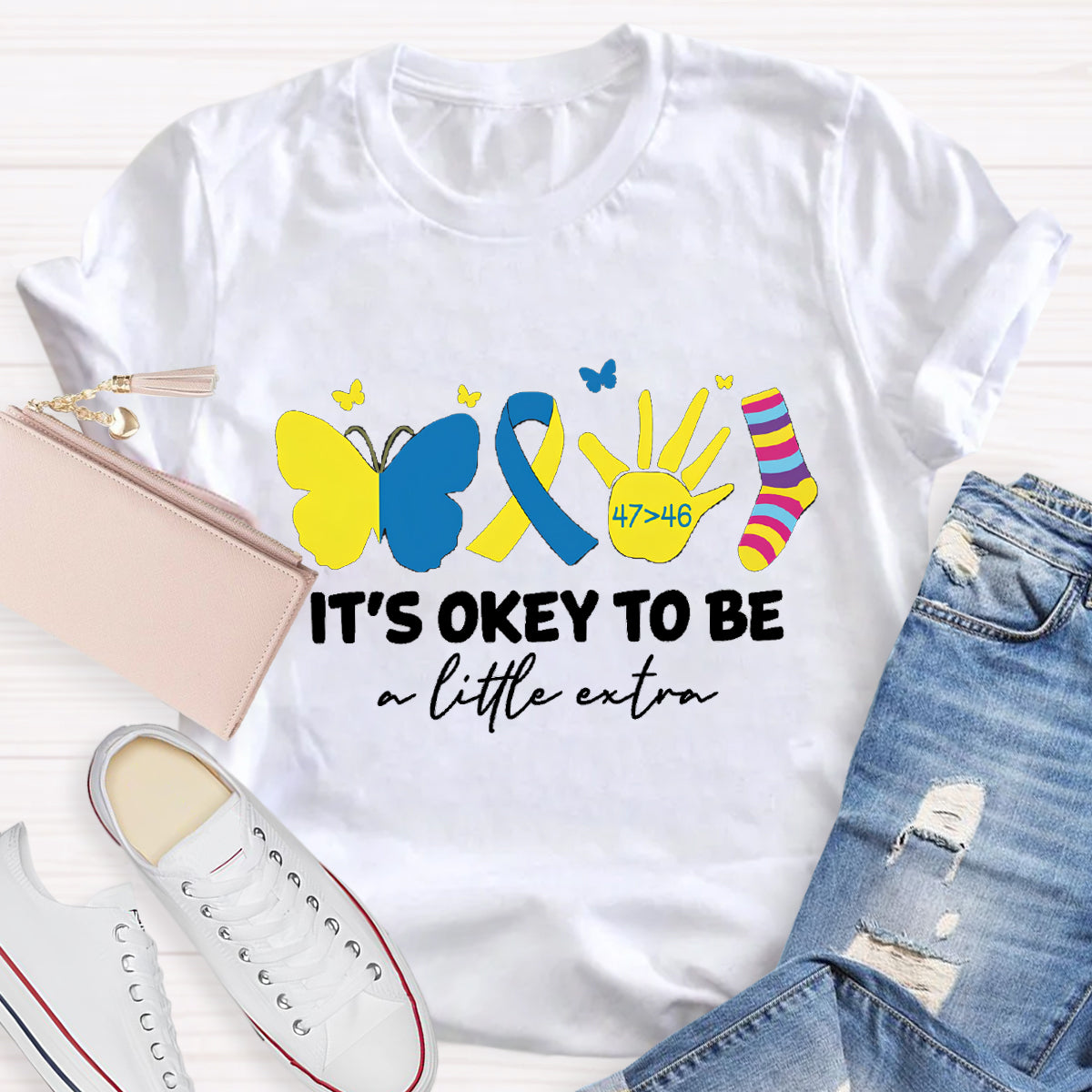 It's OK To Be A Little Extra Butterfly T-Shirt