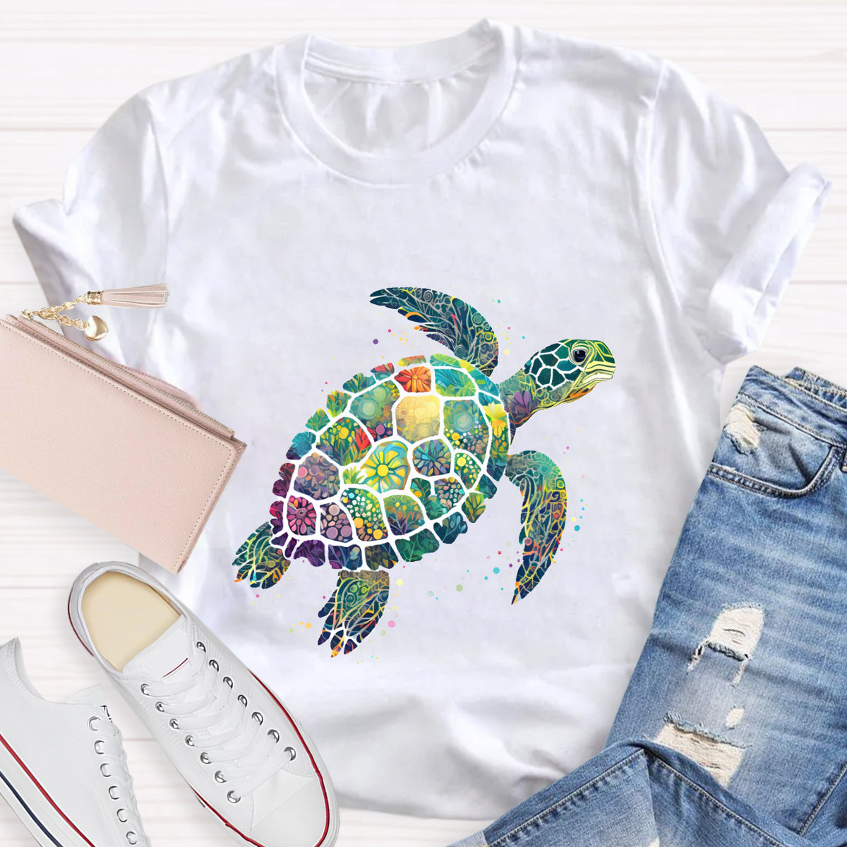 Ocean Inspired Turtle T-Shirt