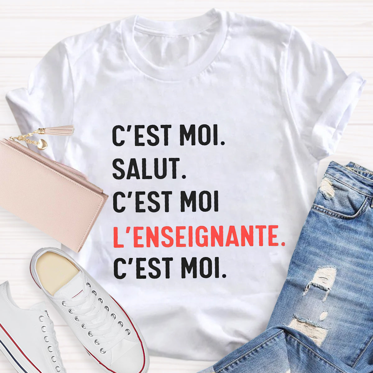 C'est Moi Salut French Teacher T-Shirt