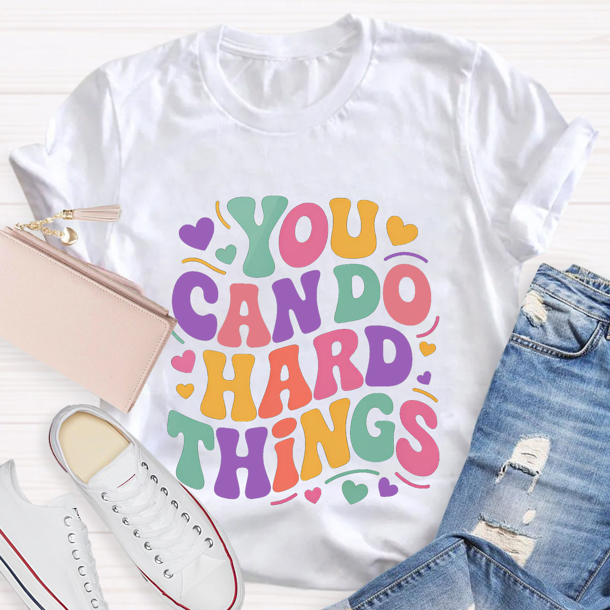 You Can Do Hard Things Teacher T-Shirt