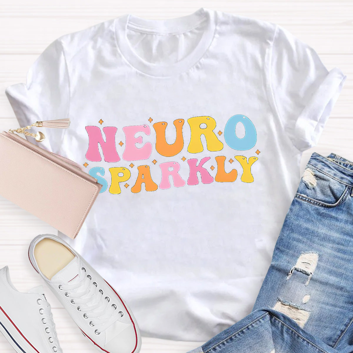 Neuro Sparkly Teacher T-Shirt