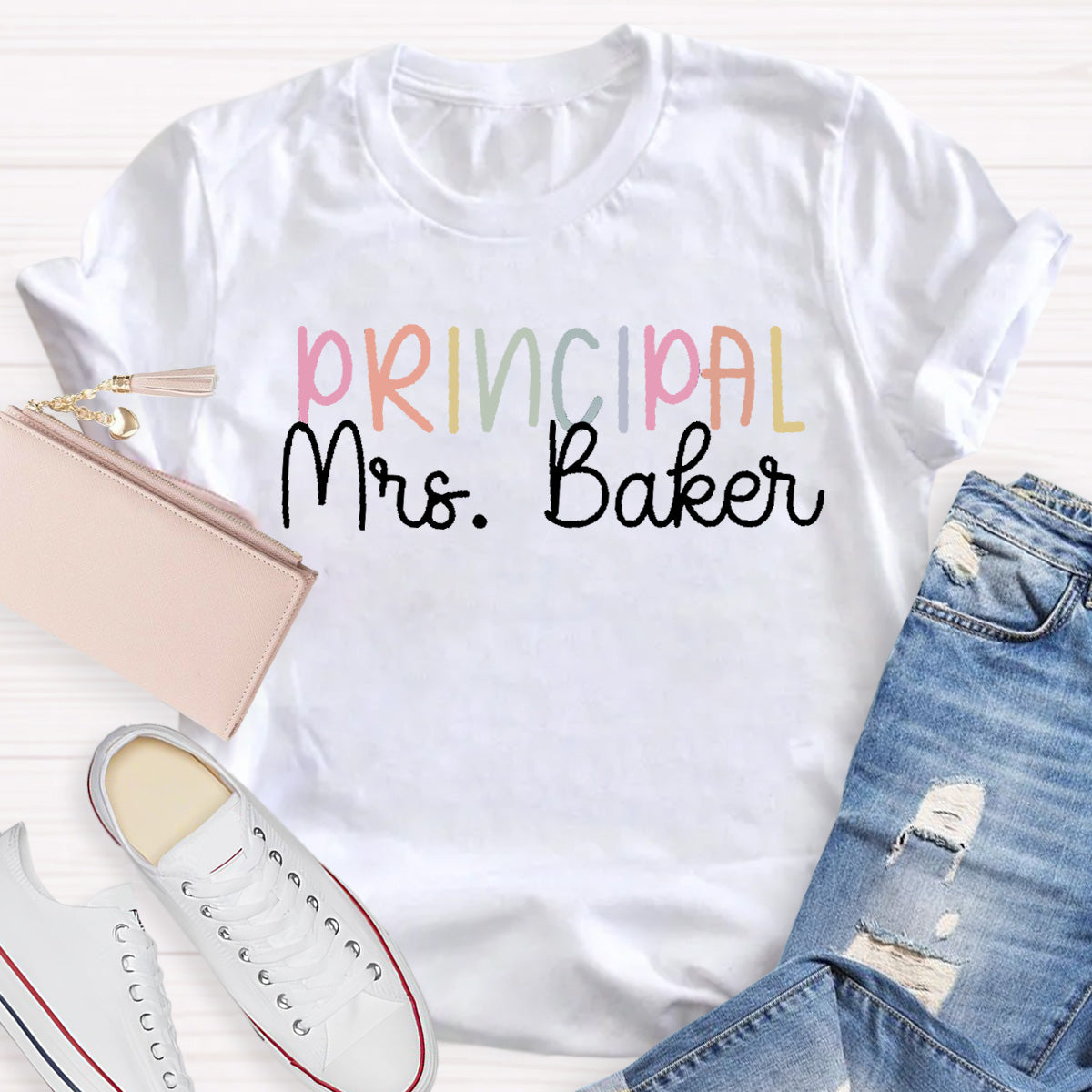 Personalized Name Principal  Teacher T-Shirt