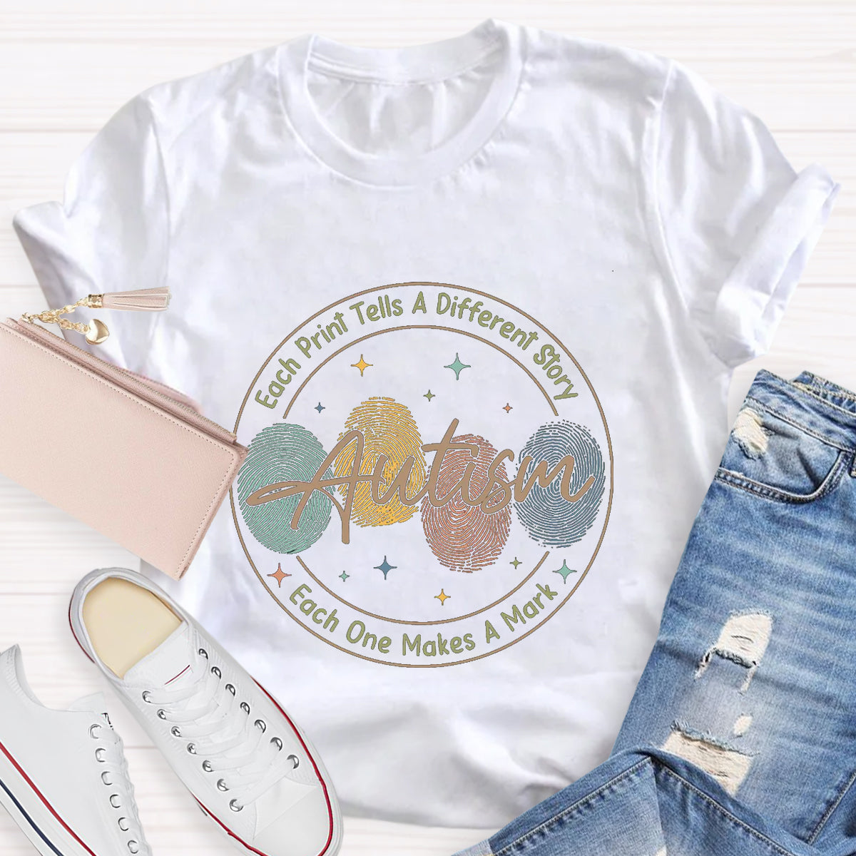 Each One Makes A Mark Teacher T-Shirt