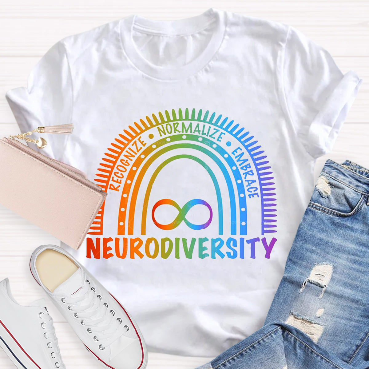 Neurodiversity Embrace Teacher T-Shirt