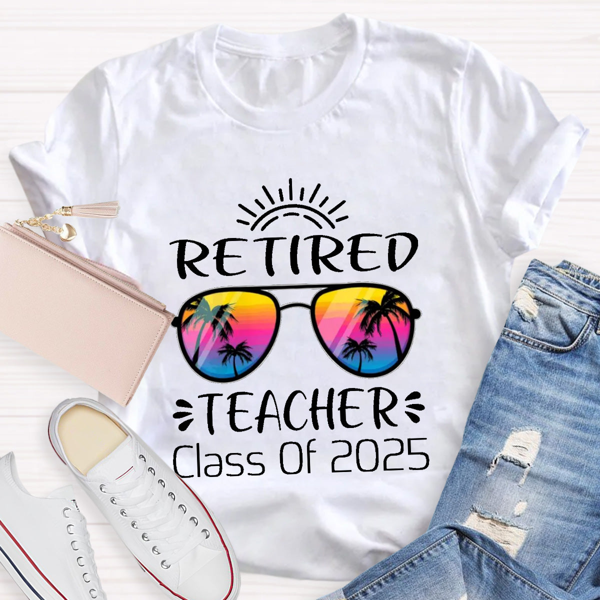 Personalized Year Retired Teacher Teacher T-Shirt