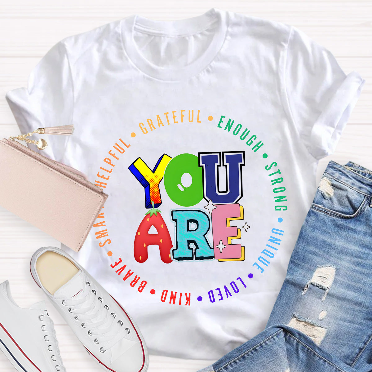 You Are Grateful Strong Enough Teacher T-Shirt
