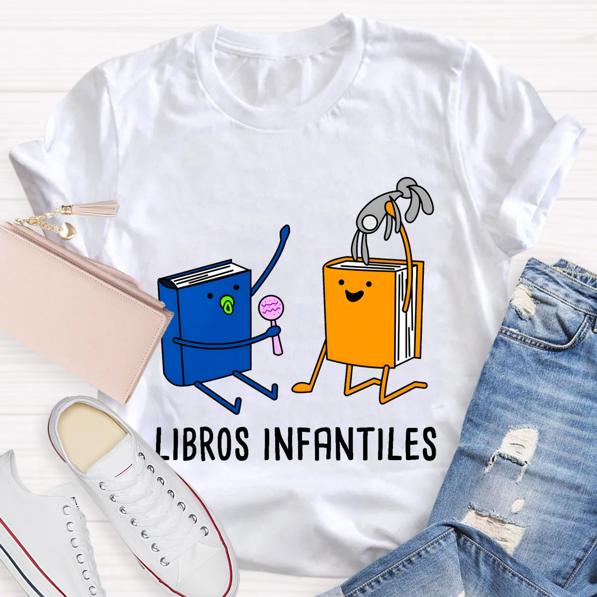 Bilingual Libros Infantiles Spanish Teacher T-Shirt