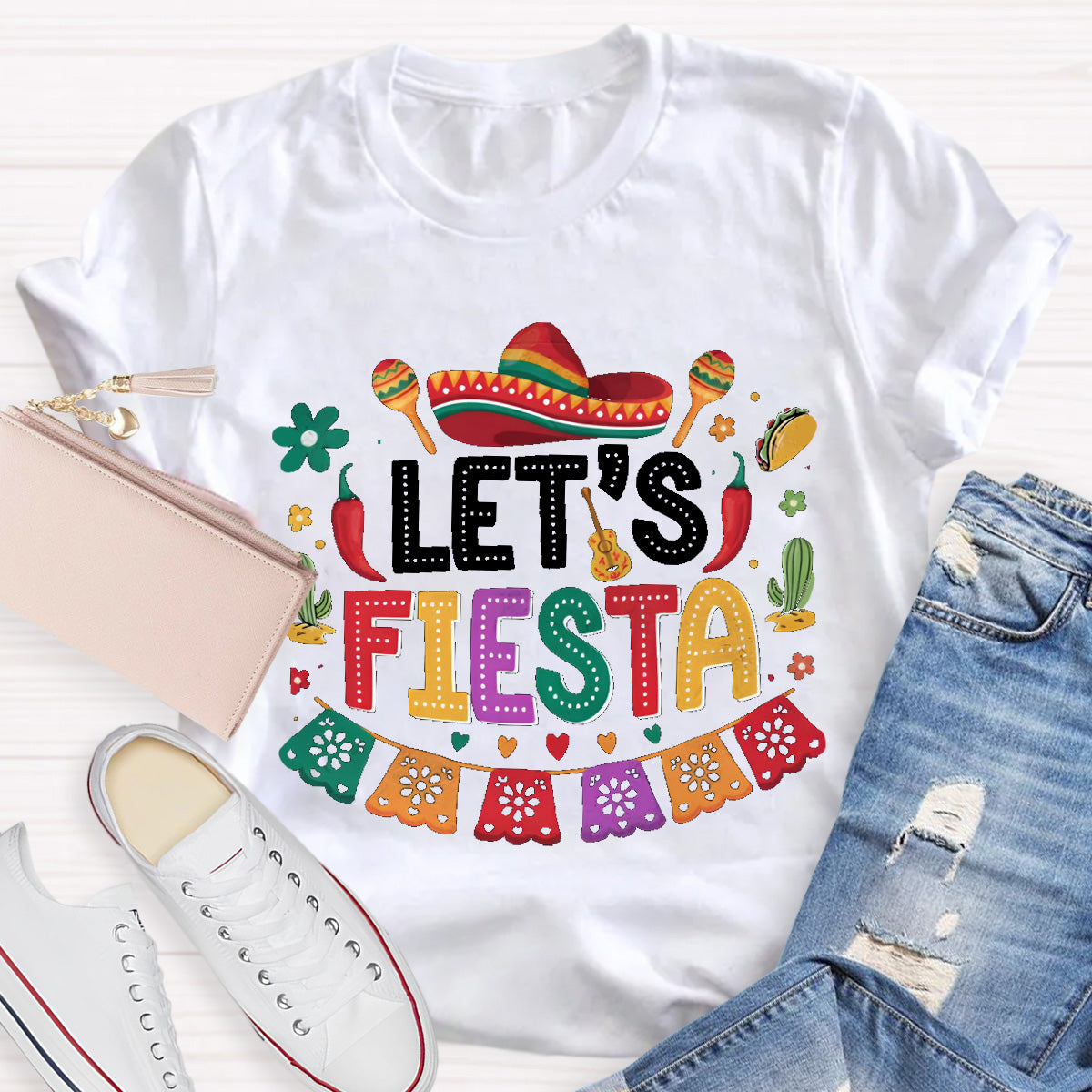 Let's Fiesta Teacher T-Shirt