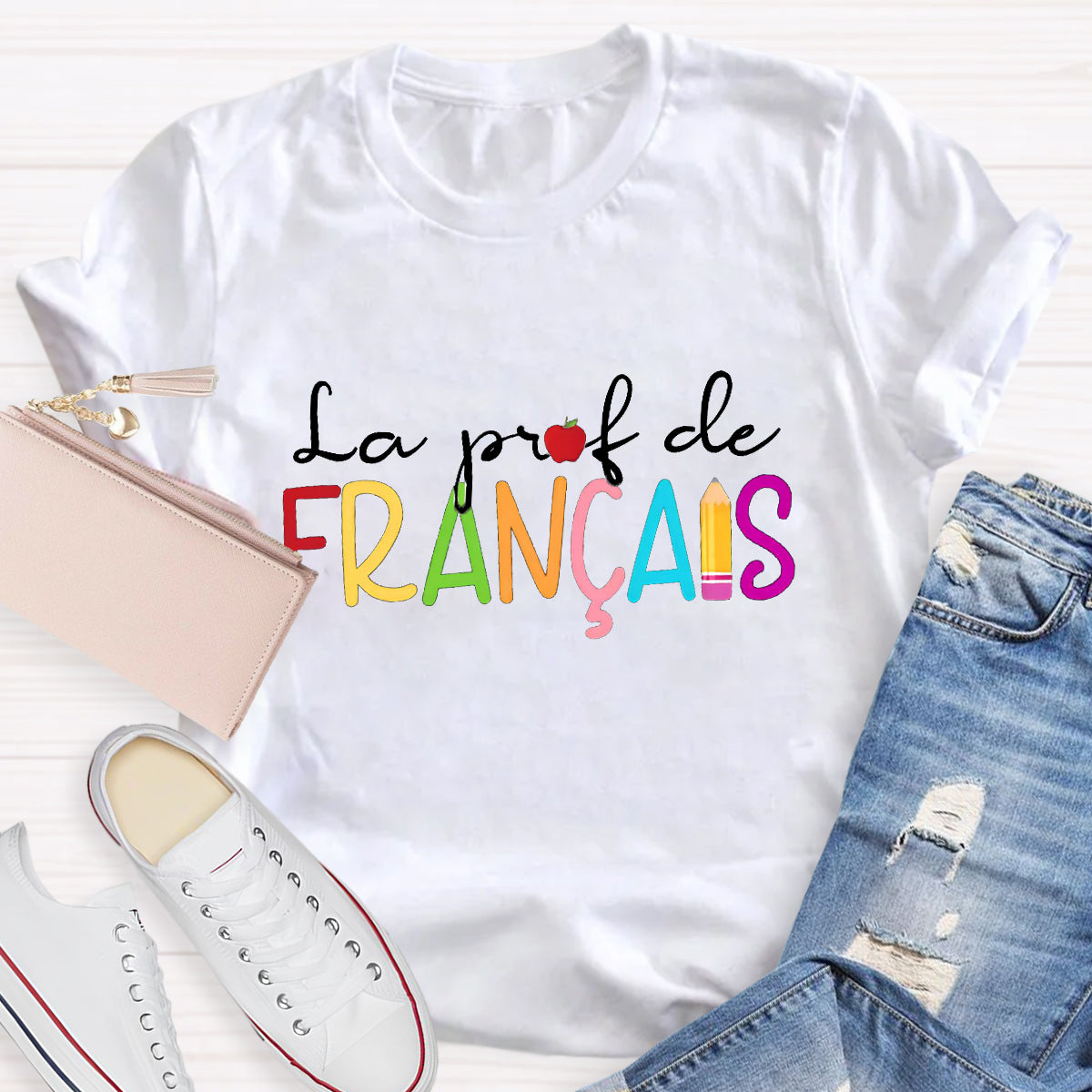 La Prof De Francais French Teacher T-Shirt