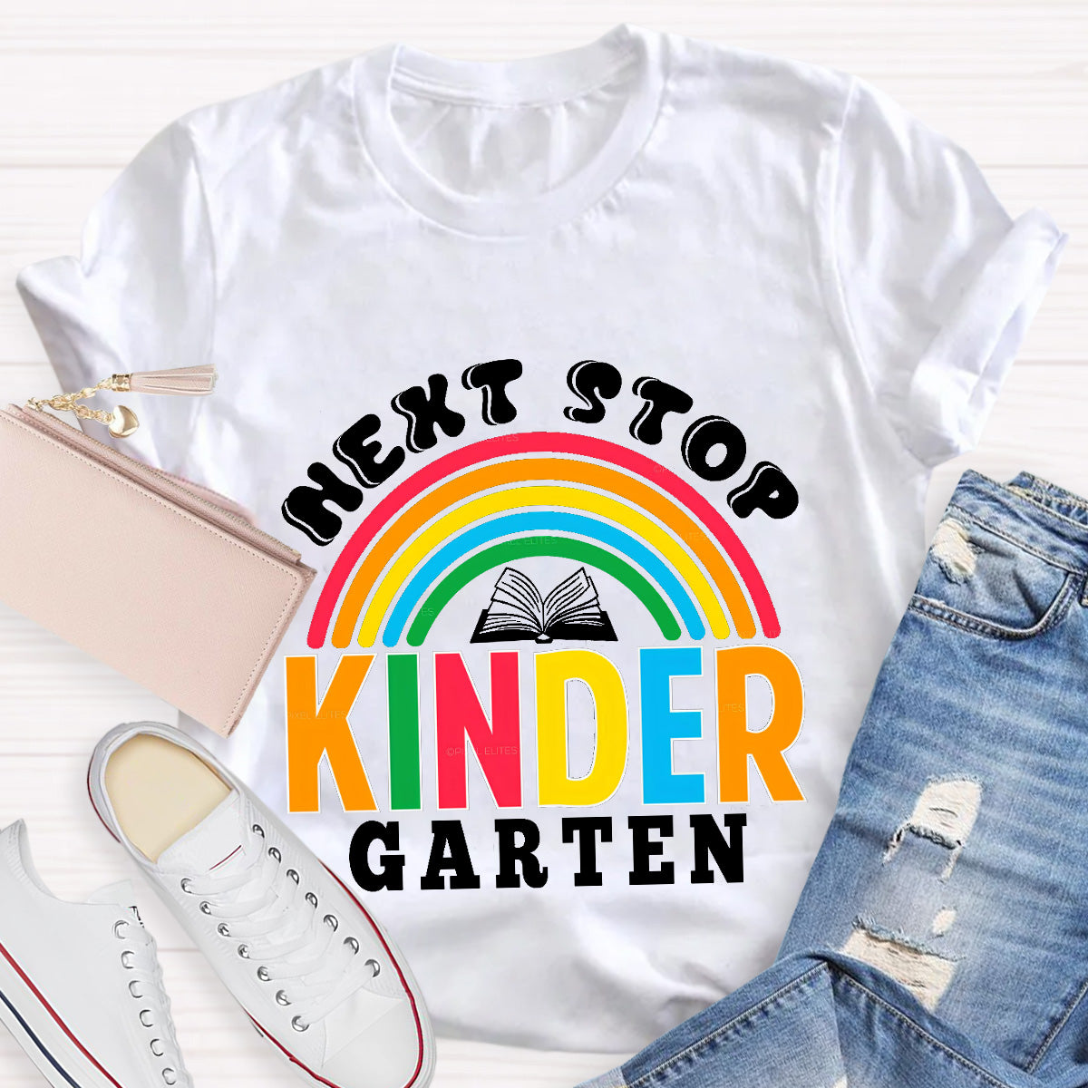 Personalized Grade Next Stop Kinder Garten Teacher T-Shirt