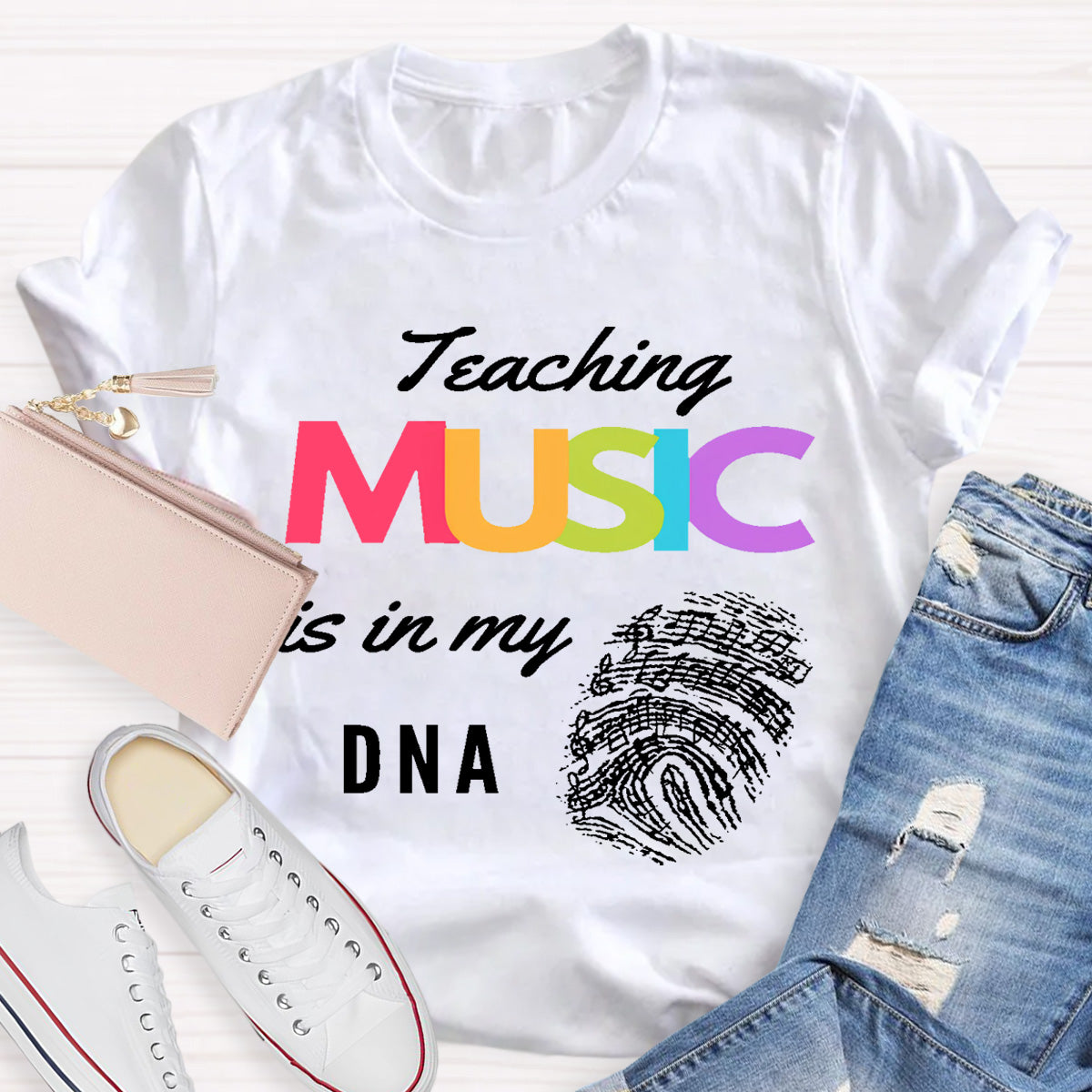 Teaching Music Is In My Dna Teacher T-Shirt
