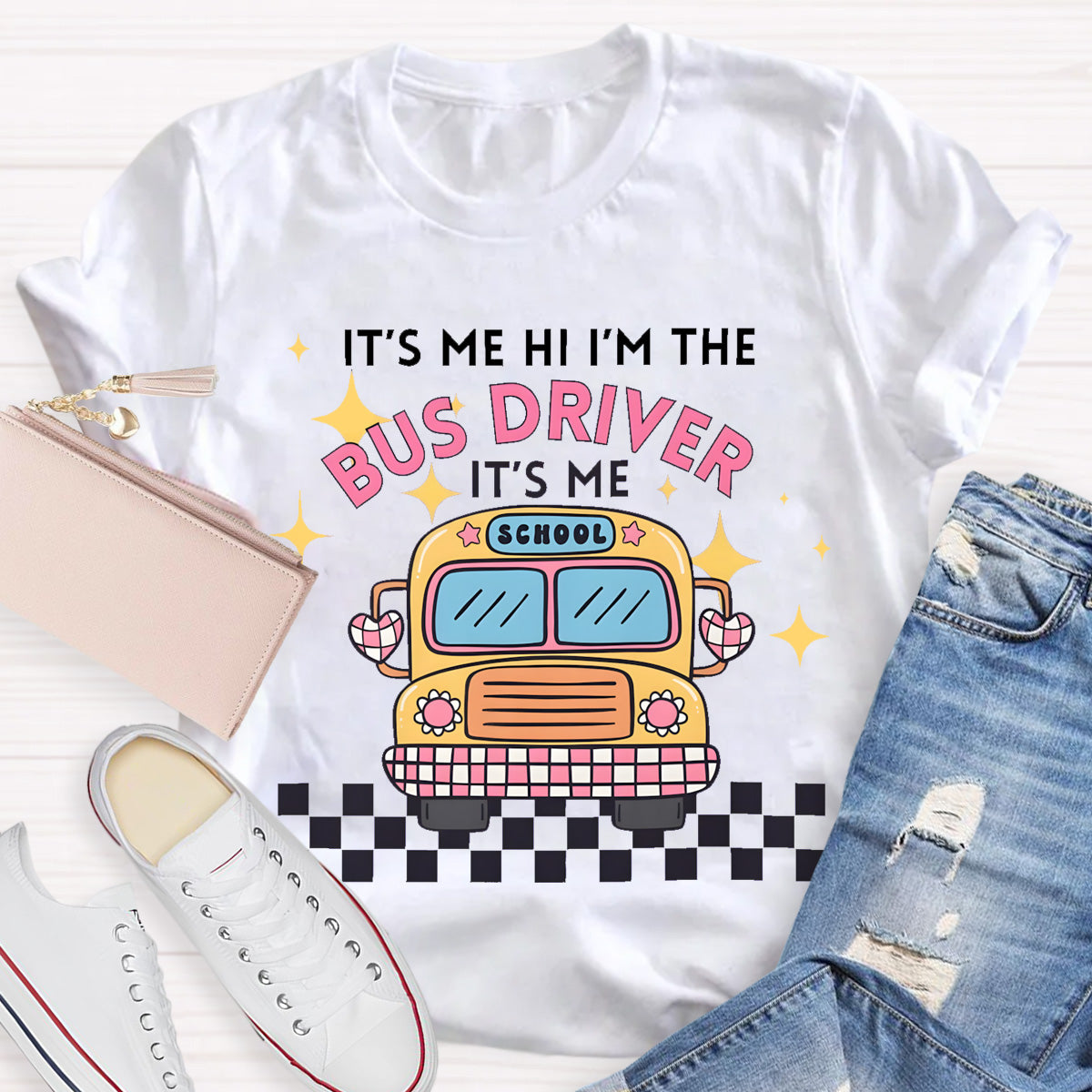 It's Me Hi I'm The School Bus Driver T-Shirt