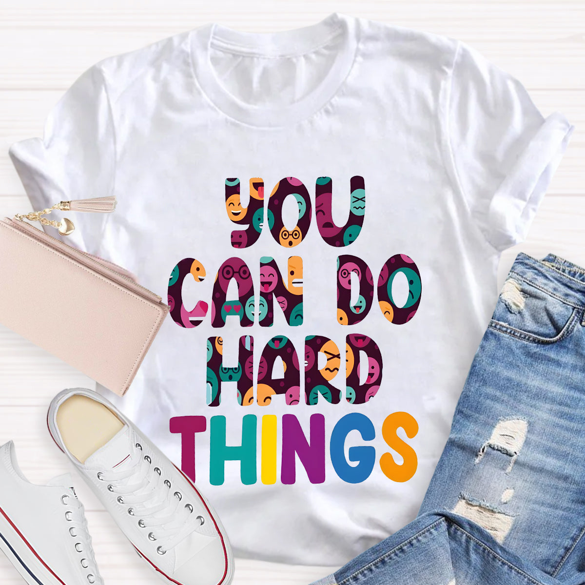 You Can Do Hard Things Teacher T-Shirt