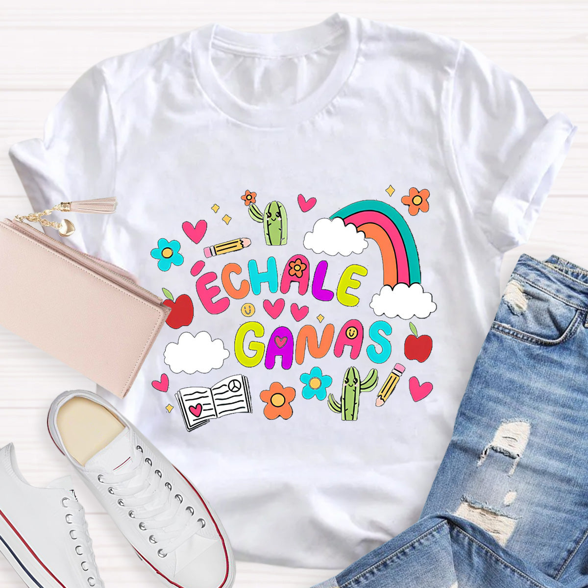 Échale Ganas Spanish Teacher T-Shirt