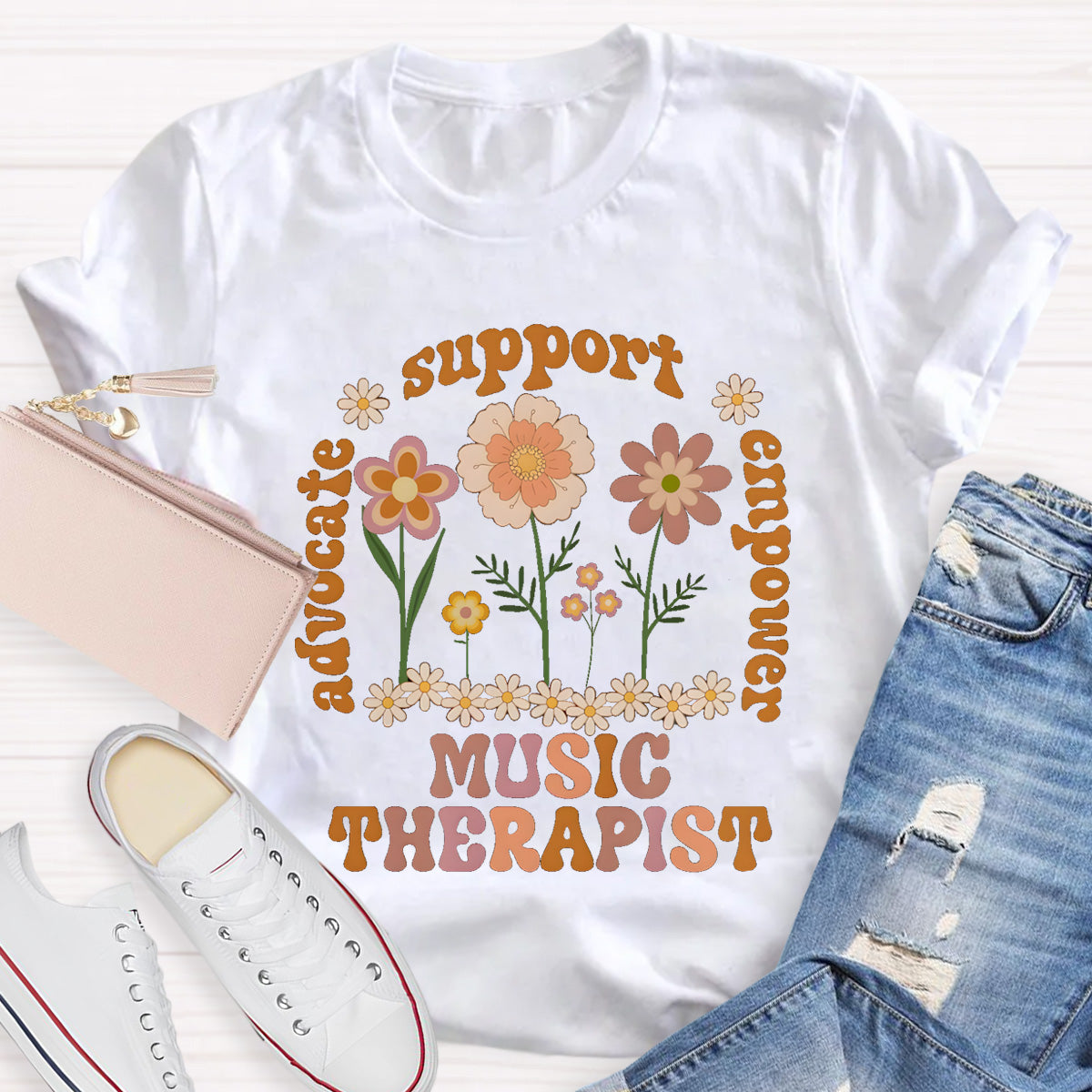 Music Therapist Support Teacher T-Shirt
