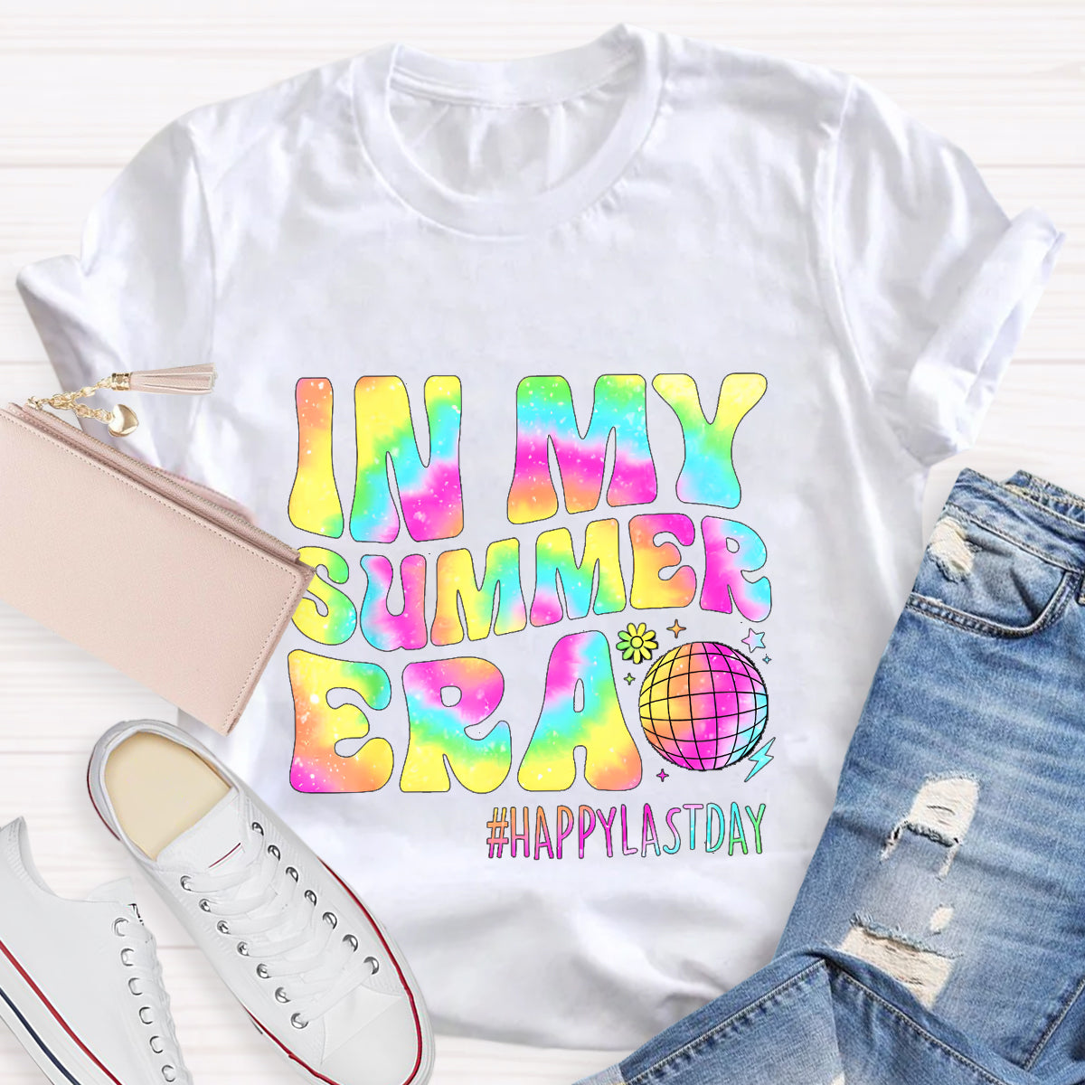 In My Summer Era Happy Last Day Teacher T-Shirt