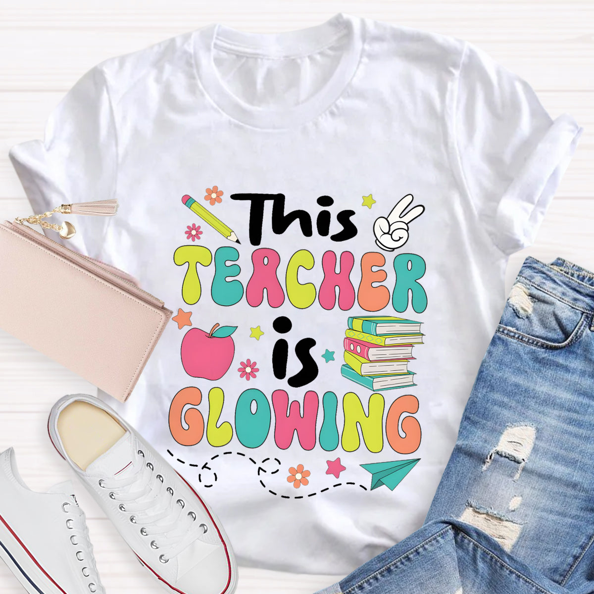 This Teacher Is Growing Teacher T-Shirt