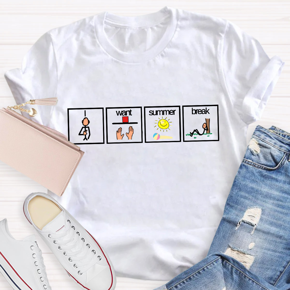 I Want Summer Break Teacher T-Shirt