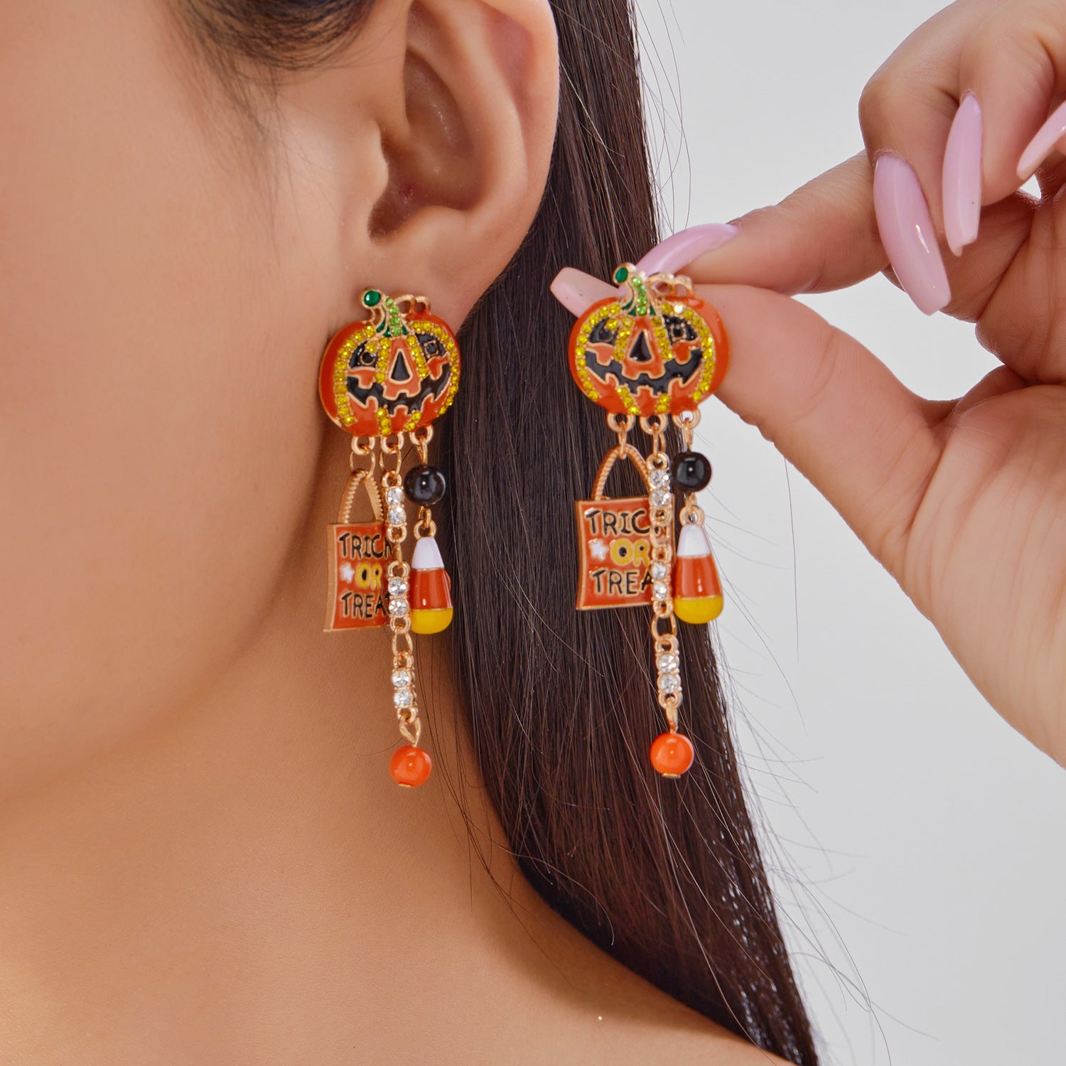 Halloween Earrings Pumpkin Ghost