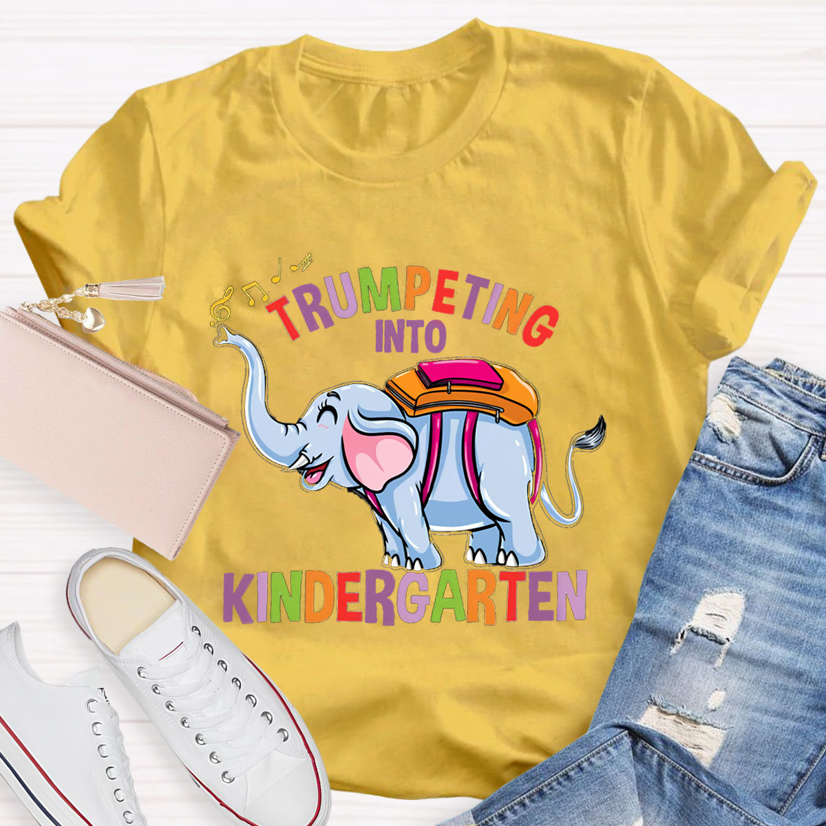 Trumpeting Into Kindergarten Teacher Shirt