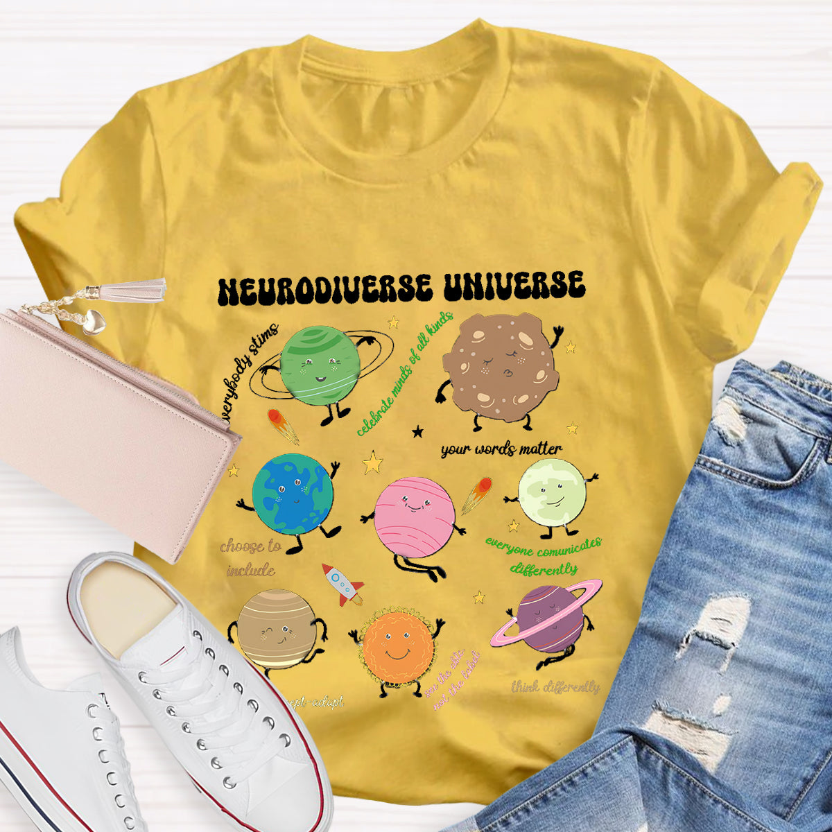 Neurodiverse Universe  Teacher T-Shirt