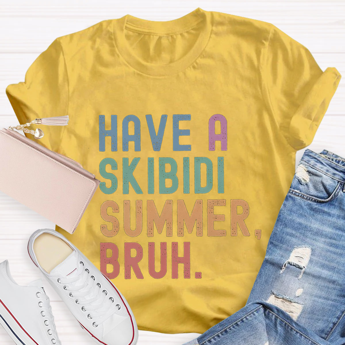 Have A Skibidi Summer Bruh Teacher T-Shirt