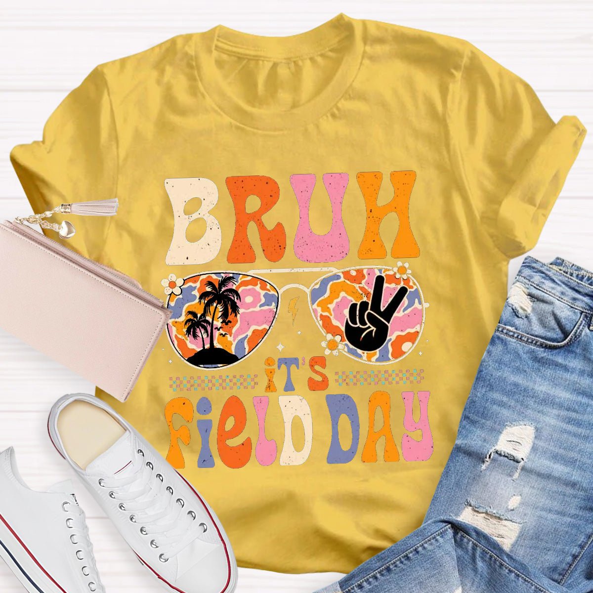 Bruh It's Field Day Teacher T-Shirt