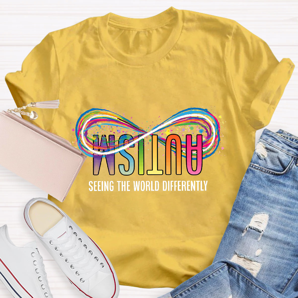 Seeing The World  Differently Infinity Symbol T-Shirt