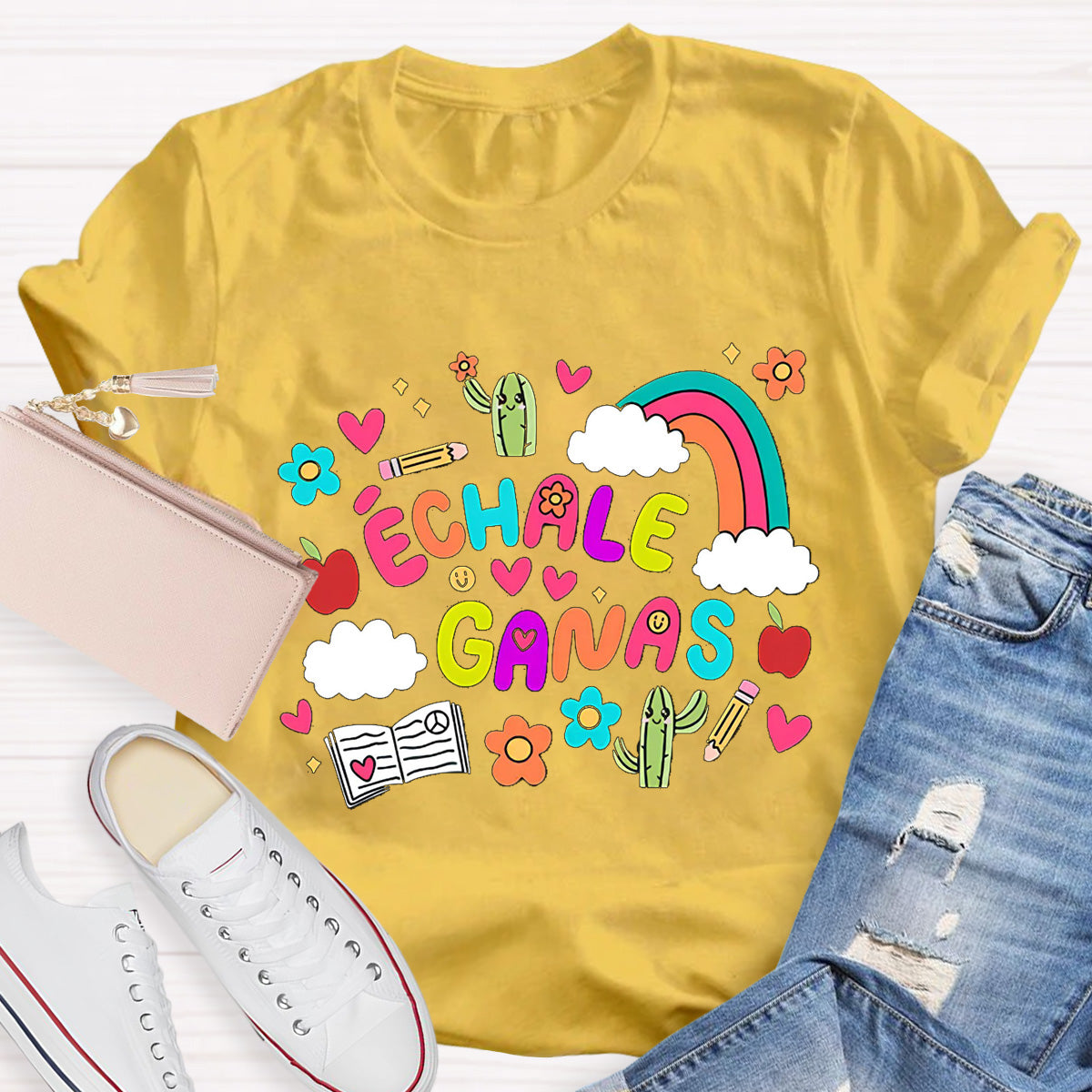 Échale Ganas Spanish Teacher T-Shirt