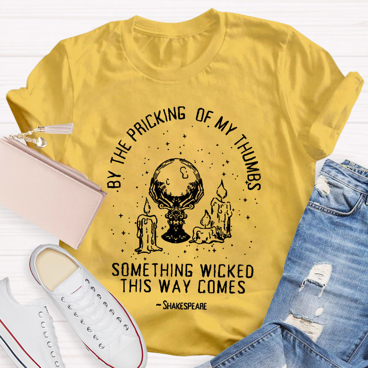 By The Pricking Of My Thumbs Something Wicked This Way Comes Teacher T-Shirt