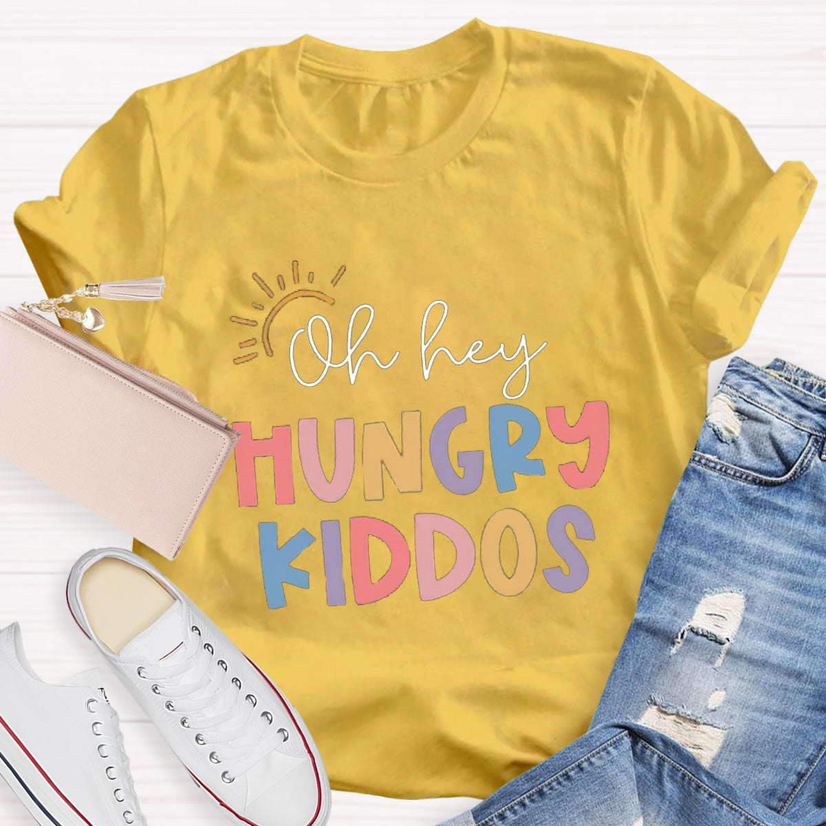 Oh Hey Hungry Kiddos Teacher T-Shirt