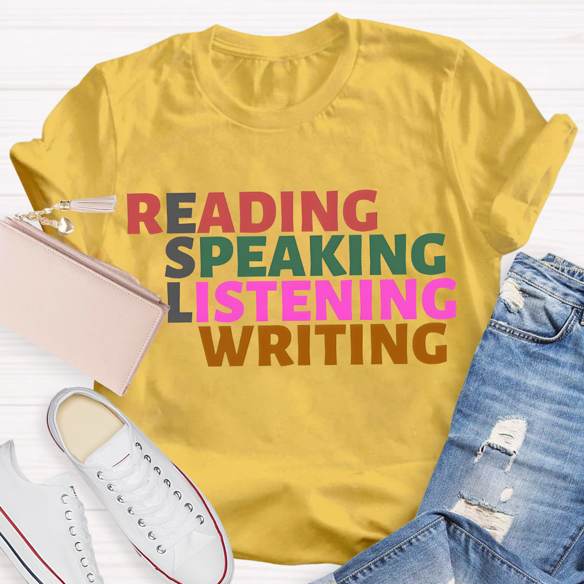 Read Speak Listen Write ESL Teacher T-Shirt