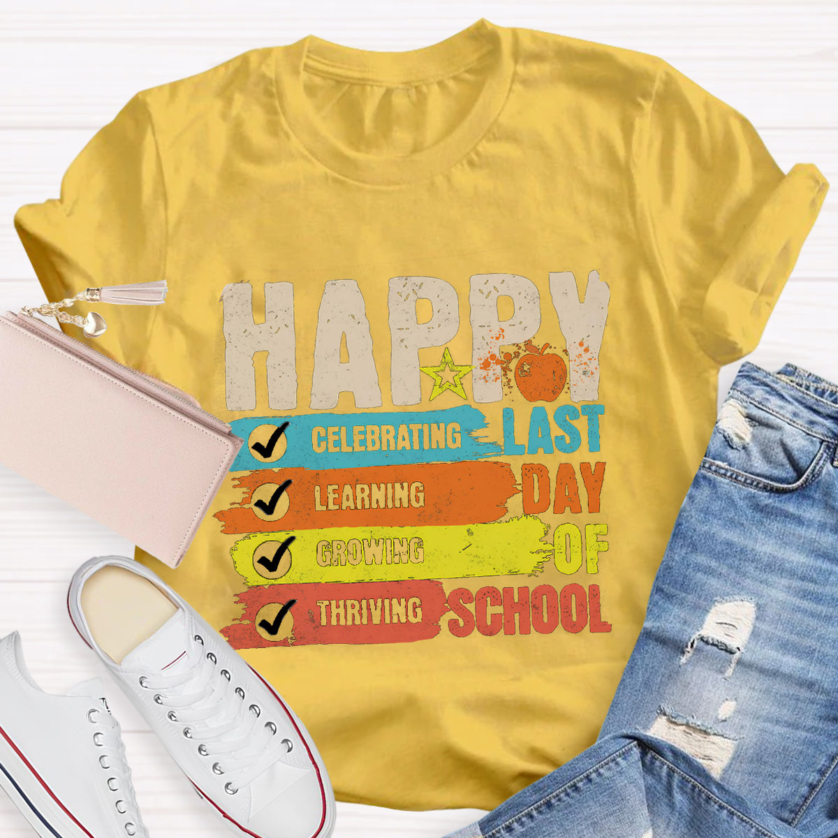 Happy Last Day Of School Star Teacher T-Shirt