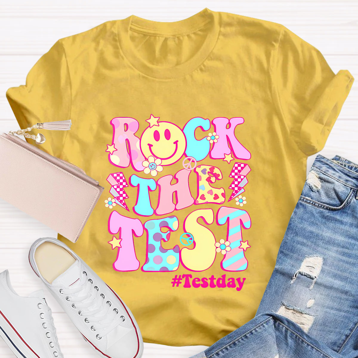 Rock The Text Text Day Teacher T-Shirt