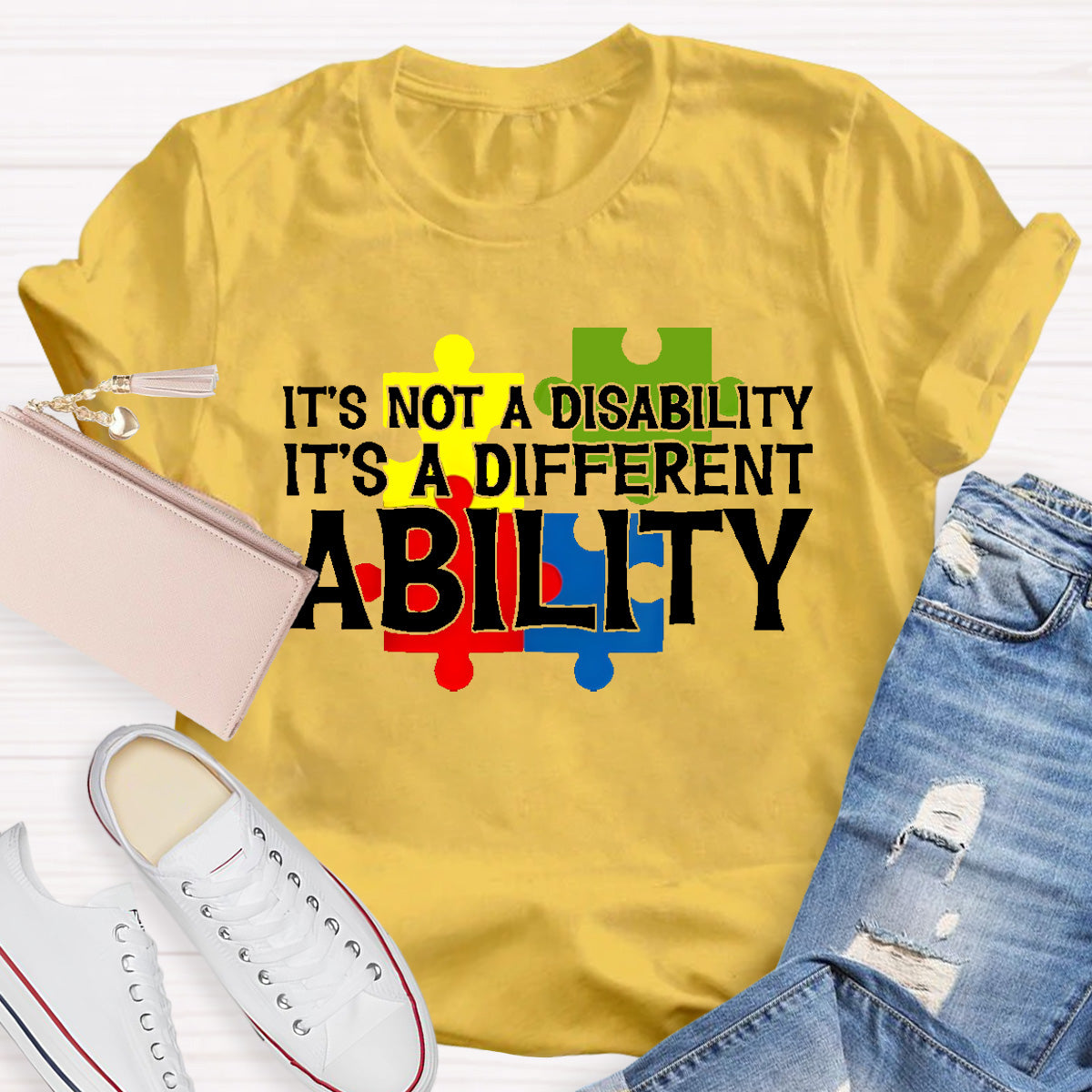 It'S Not A Disability It Is A Different Ability Teacher T-Shirt