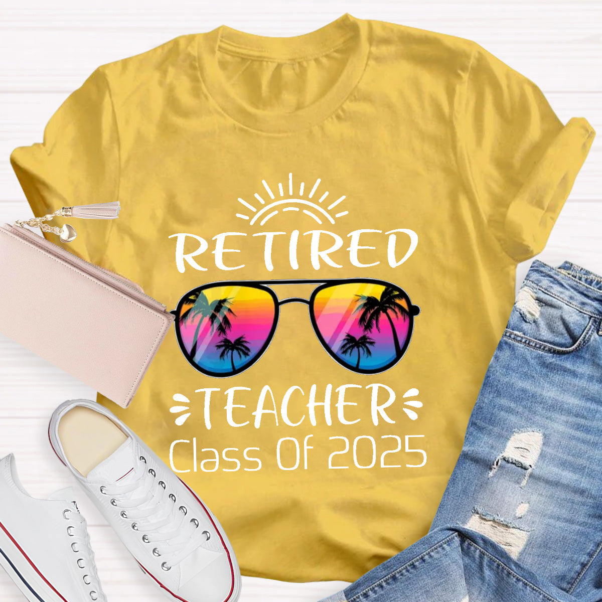 Personalized Year Retired Teacher Teacher T-Shirt