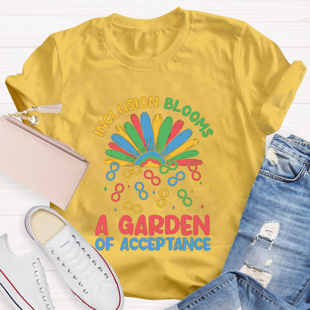 Inclusion Blooms A Garden Of Acceptance T-Shirt