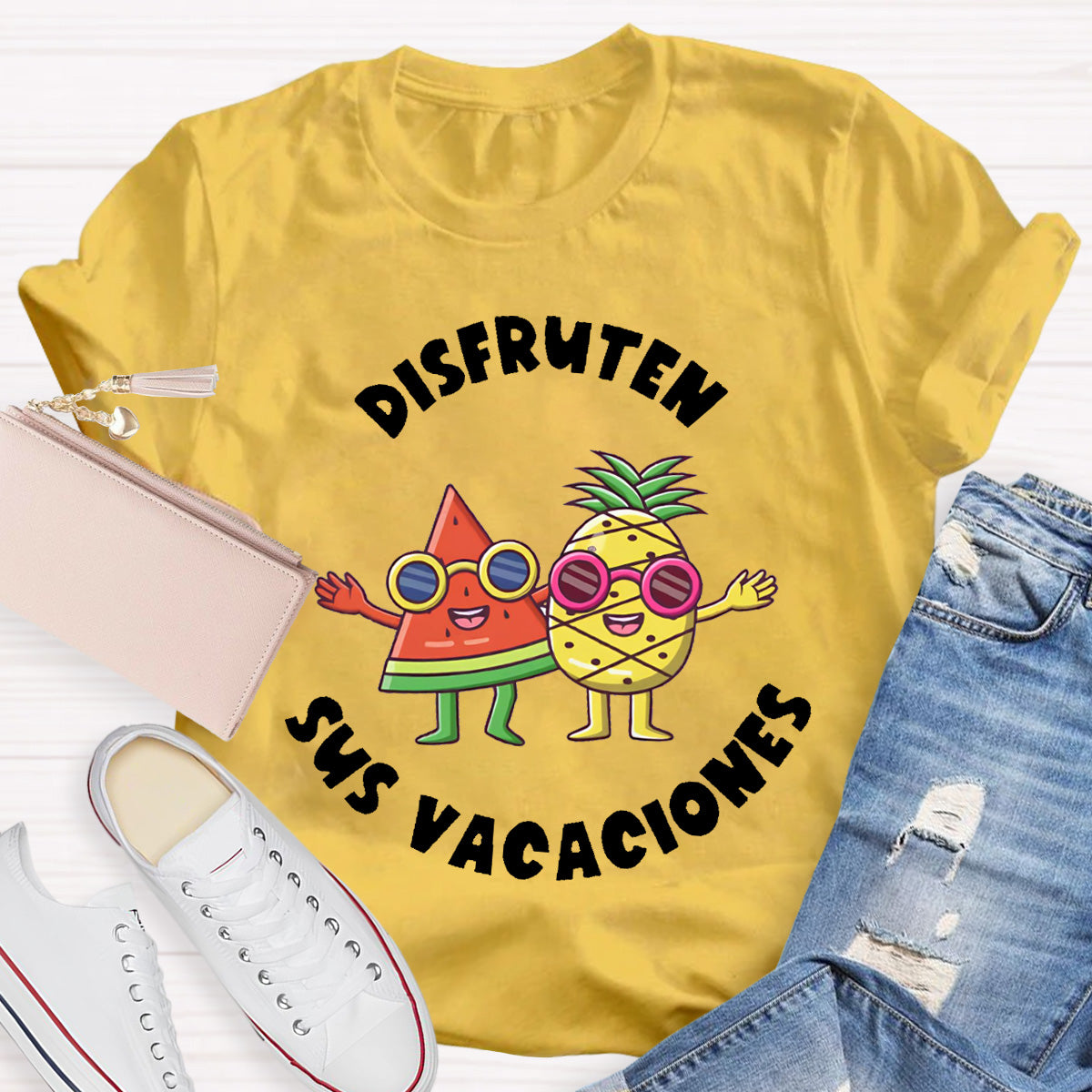 Disfruten Sus Vacaciones Spanish Teacher T-Shirt