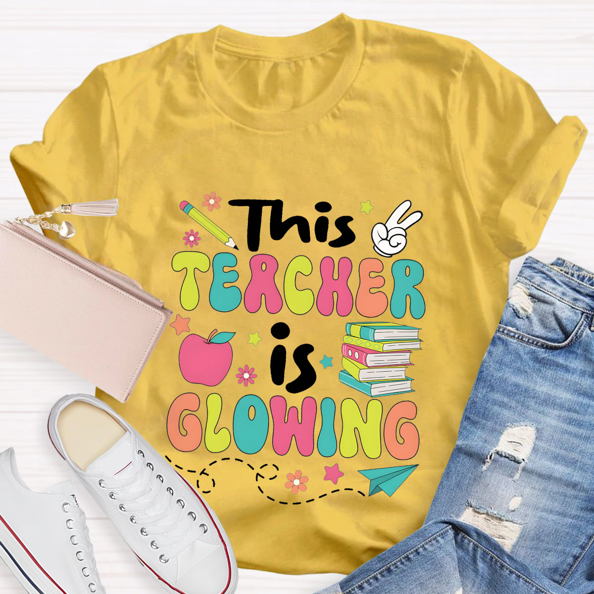 This Teacher Is Growing Teacher T-Shirt