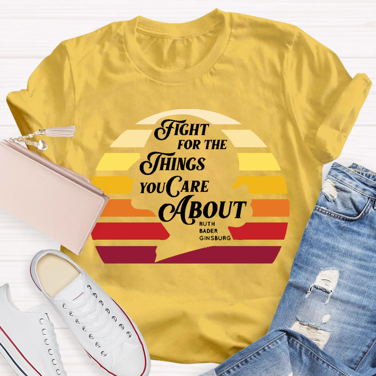 Fright for The Things You Care About Teacher T-Shirt