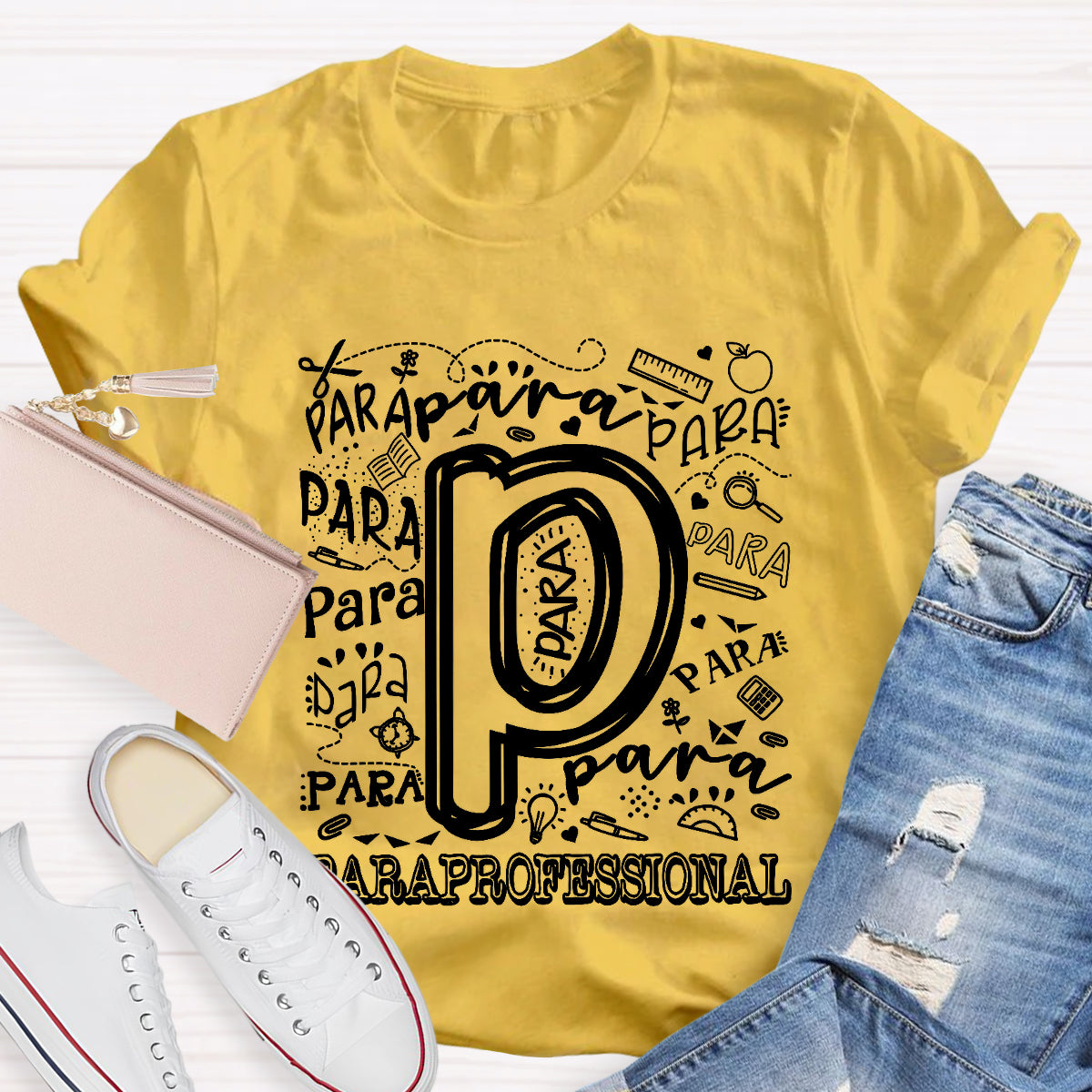 Para Professional Letter Pencil T-Shirt