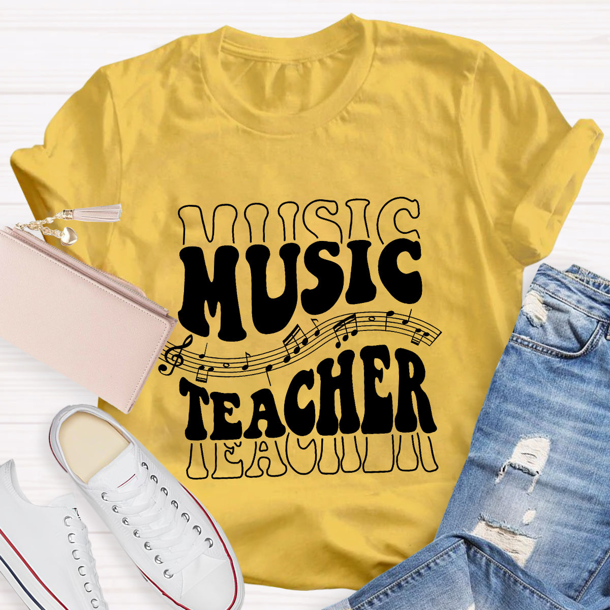 Musical Note Music Teacher T-Shirt